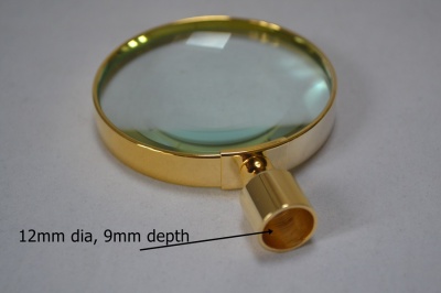 Premium Magnifier Kit - 2''  24 carat gold plated